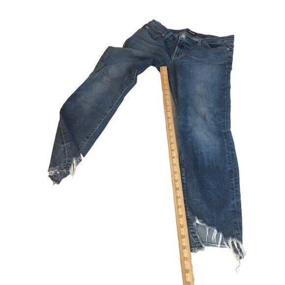 Hudson Jeans Womens 28 Blue Straight Leg Distressed Stretch Denim Stretch - Picture 12 of 12